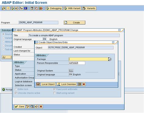 Experience Level: Student (Not Yet. . How to create program documentation in sap abap